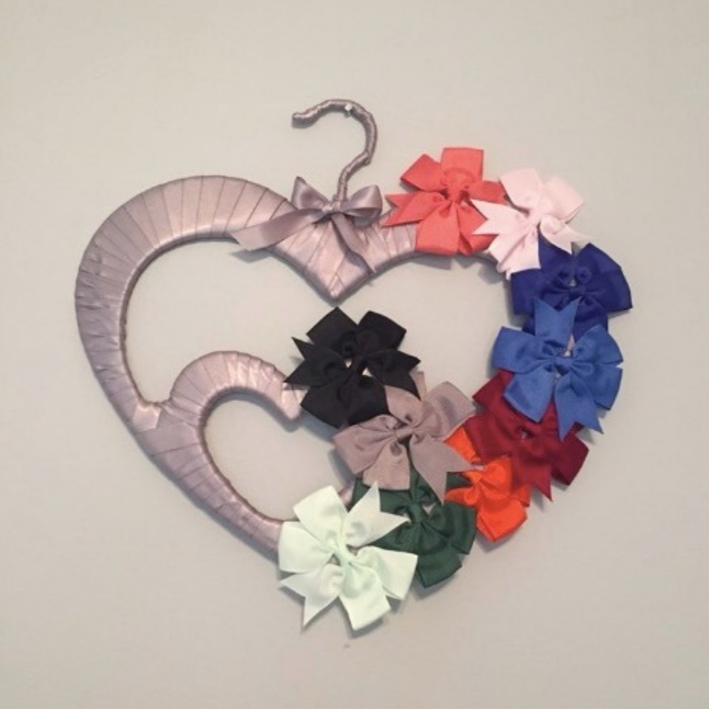 Handmade Bow Display Organizer w/ 10 Bow